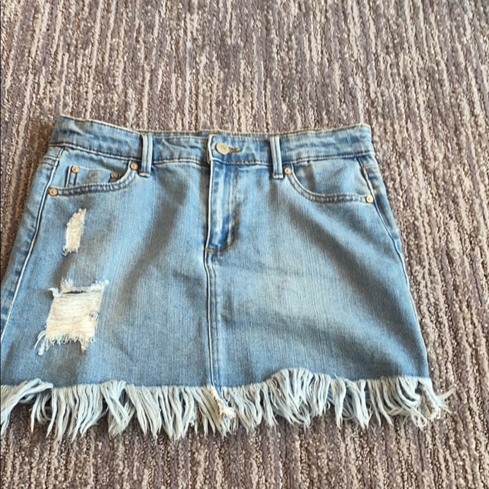 Kids blue Tractr jean skirt